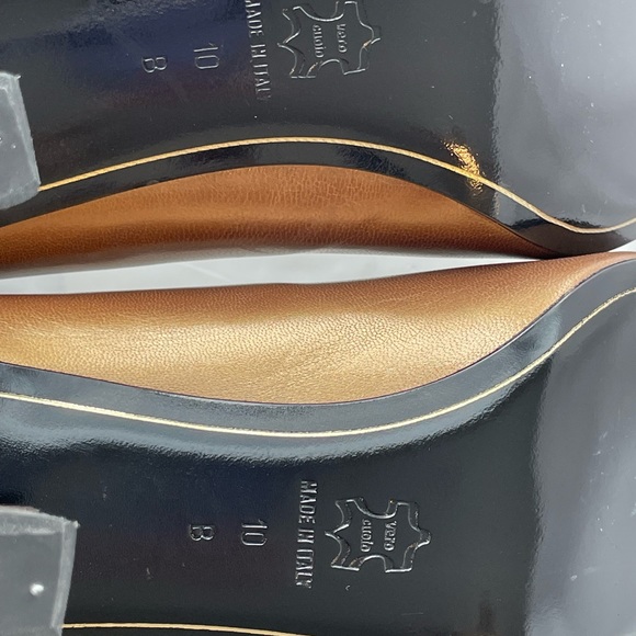 Versani gold pumps, sz 10B with 3” heel, pristine condition with new heels - Picture 5 of 6